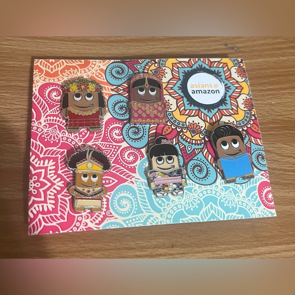 Amazon Employee Asians @ Amazon Peccy Pins Set